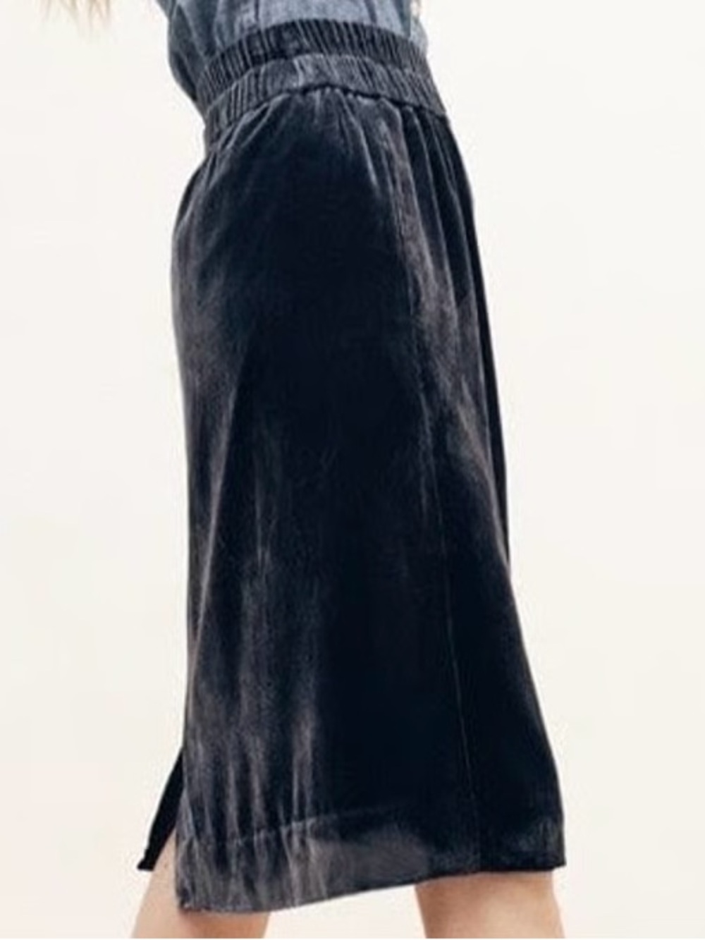 J. Crew Velvet Pull-on Skirt Size Petite Small